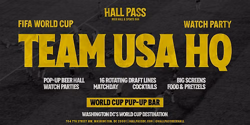 WORLD CUP POPUP BAR - TEAM USA WATCH PARTY