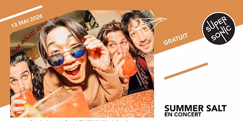 Summer Salt en concert au Supersonic (Free entry)