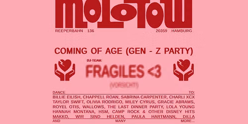 COMING OF AGE (GEN-Z PARTY)