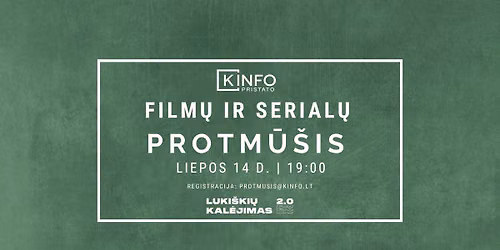 Film\u0173 ir serial\u0173 protm\u016b\u0161is | Vasaros \u017eaidimas