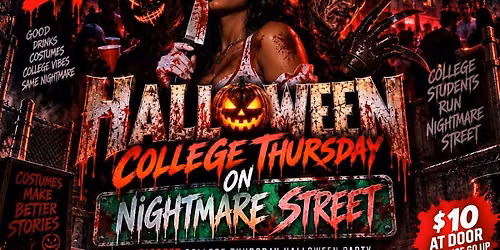 COLLEGE THURSDAY HALLOWEEN PARTY