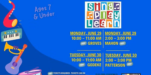 Sing! Play! Learn! at Godeke Branch Library