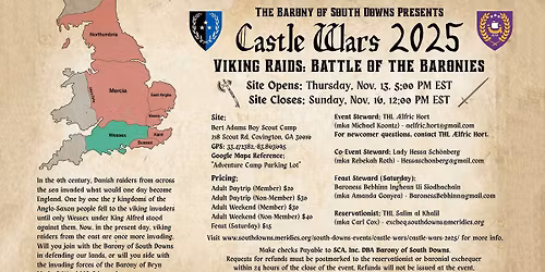 Castle Wars 2025 - Viking Raids: Battle of the Baronies