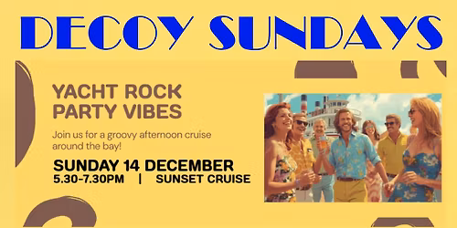 Yacht Rock | Sunset River Cruise | The Decoy Paddle Steamer | Sunday 14th December 2025