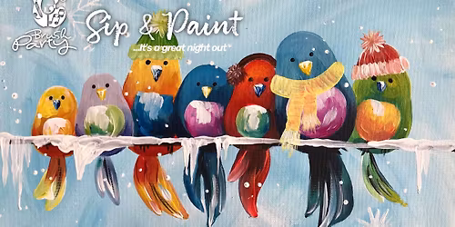 Join Brush Party to paint 'Chilly Chirpers' in Henley-on-Thames