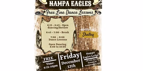 FREE LINE DANCE LESSONS AT THE NAMPA EAGLES