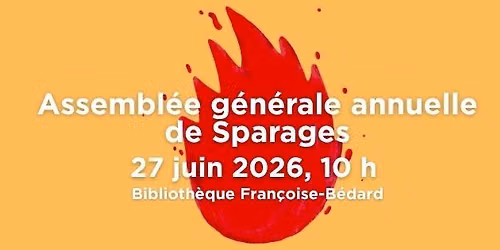 Assemblée générale annuelle de Sparages 2026