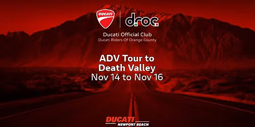 DROC Death Valley ADV Tour 2025