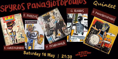 Spyros Panagiotopoulos Quintet live at Spiti Art Bar