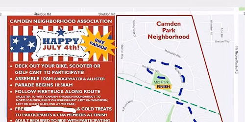 Camden Independence Day Bike Parade & Treats after