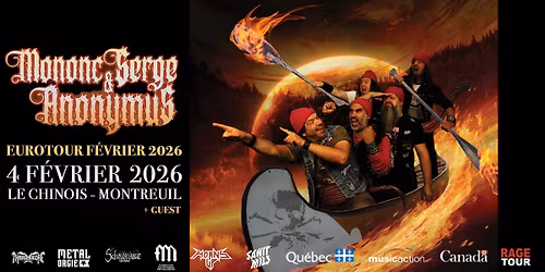 Mononc\u2019 Serge & Anonymus @ Le Chinois, Montreuil \/\/ 04.02.2026