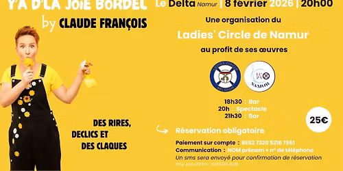 Soir\u00e9e Spectacle - Ladies' Circle 24 - "Y'a d'la joie...bordel"