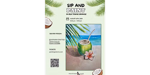 Coconut Sips - Paint and Sip in Orange County | Classpop!\u2122
