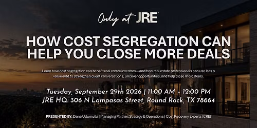 How Cost Segregation Can Help Real Estate Professionals Close More Deals