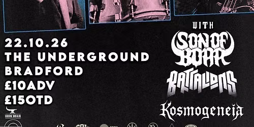 IBB &amp; BIS presents Samavayo w\/Son Of Boar \/\/ Battalions \/\/ Kosmogeneia
