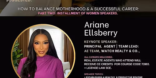 (Workshop) Managing Motherhood And Your Career - ATL, (Ariane Ellsberry)