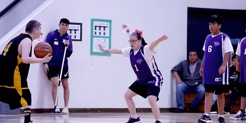 Fans in the Stands for Special Olympics Basketball Competition
