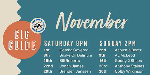 Gig Guide - November 2025