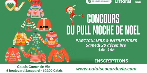 Jeu Concours du pull moche de No\u00ebl 2025 - Calais Coeur de Vie