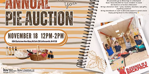 Keller Williams Louisville & Southern Indiana Annual Pie Auction