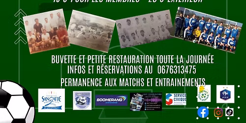 50 ans du FC SANGATTE - Match de Gala avec les anciens du LOSC et soir\u00e9e dansante avec Repas