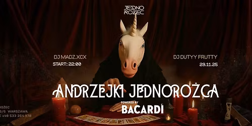 ANDRZEJKI JEDNORO\u017bCA X BACARDI