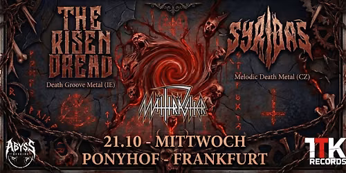 The Risen Dread & Syridas | When Death Comes From Above Tour | Frankfurt