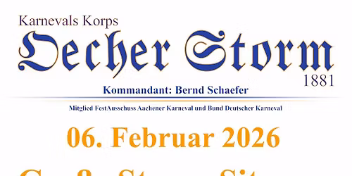 Gro\u00dfe Storm-Sitzung