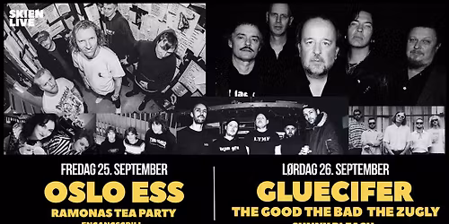 GLUECIFER, OSLO ESS, THE GOOD THE BAD AND THE ZUGLY, SUNNY BLEACH, RAMONAS TEA PARTY, ENGANGSGRILL