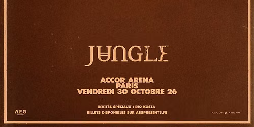 Jungle \u2022 Accor Arena, Paris \u2022 30 octobre 2026