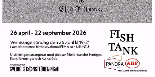 Finissage f\u00f6r ELLA TILLEMAs utst\u00e4llning Plakatkonst