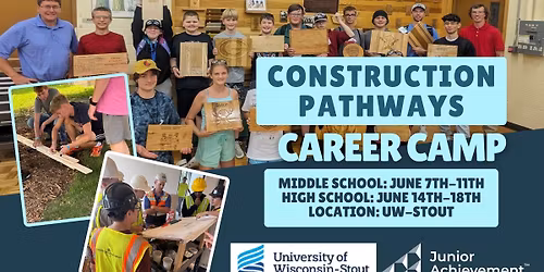 Middle School Construction Career Camp | Presented by JA & UW\u2013Stout