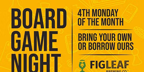 Board Game Night at FigLeaf Brewing