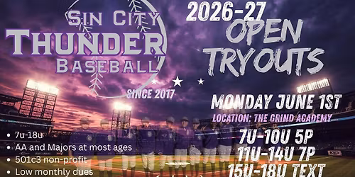 26-27 Tryouts!