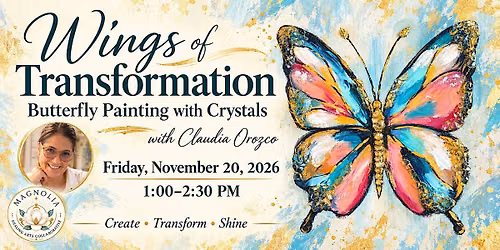 Wings of Transformation: Butterfly Painting with Crystals