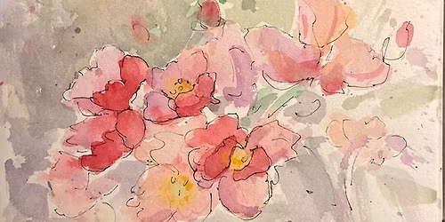 Rose Water Color Painting
