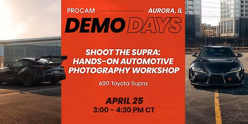 Shoot the Supra: Hands-On Automotive Photography Workshop