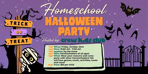 Homeschool Halloween Party with Crew Kids