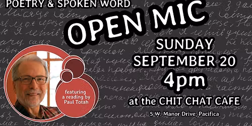 Poetry and Spoken Word Open Mic featuring Paul Totah