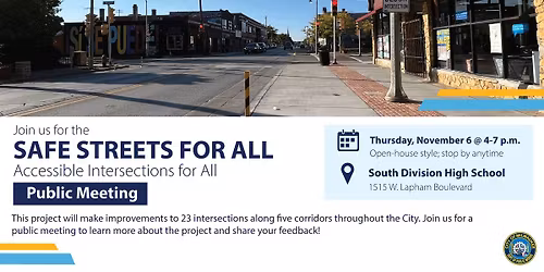Public Involvement Meeting #1: Accessible Intersections for All