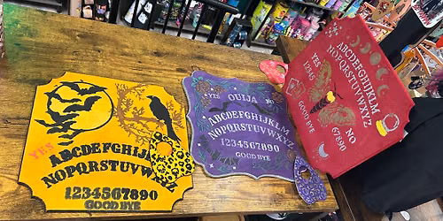 Paint your own Ouija board and planchette! $40