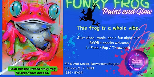 Funky Frog - Paint and Glow
