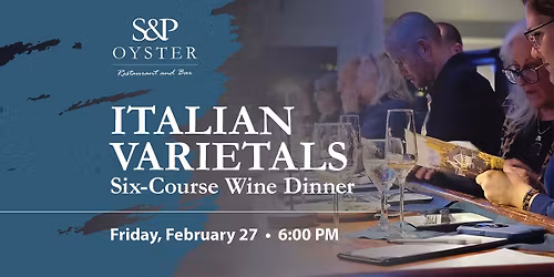 ITALIAN VARIETALS SIX-COURSE WINE DINNER
