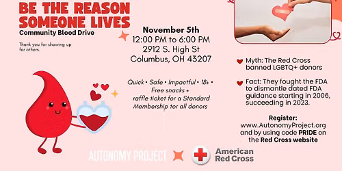 The Autonomy Project x Red Cross Blood Drive