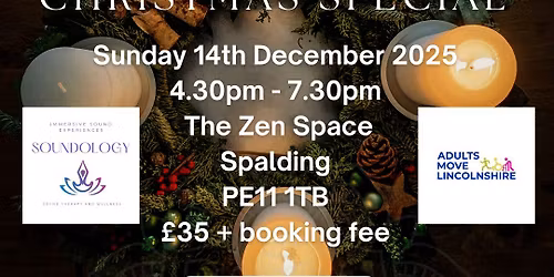 Candlelit Yoga & Sound Bath Christmas Special 2025 with Soundology & Adults Move Lincolnshire