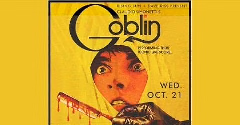 GOBLIN: Playing their score LIVE to screening of Dario Argento\u2019s TENEBRE