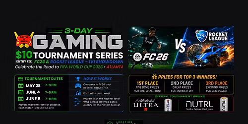 \ud83c\udfae FC26 & Rocket League Tournament Series at Battle & Brew \ud83c\udfae