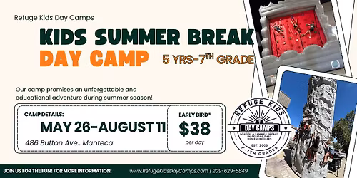 KIDS SUMMER DAY CAMP - 12 WEEKLY SESSIONS