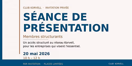 Presentation Club Korvell- MEMBRES STRUCTURANTS