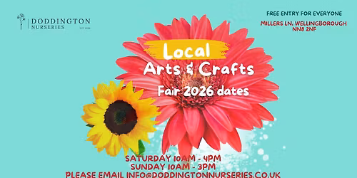 Doddington Nurseries Arts & Craft Fairs 2026
